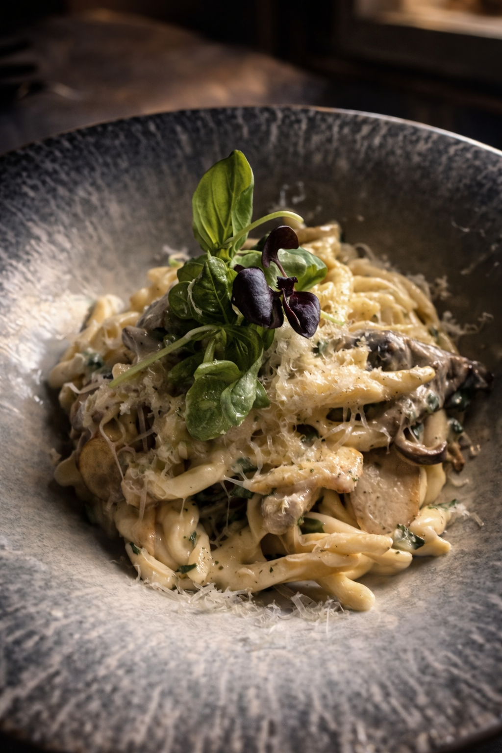 Wild mushroom pasta